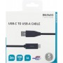 Deltaco USB-C zu USB Kabel 2m 3A schwarz