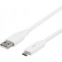 Deltaco USB-C zu USB Kabel 1m 3A weiß