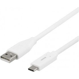 Deltaco USB-C zu USB Kabel 1m 3A weiß