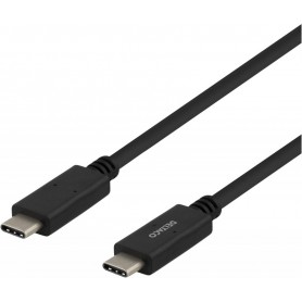 Deltaco USB-C zu USB-C Kabel 1m 5A schwarz