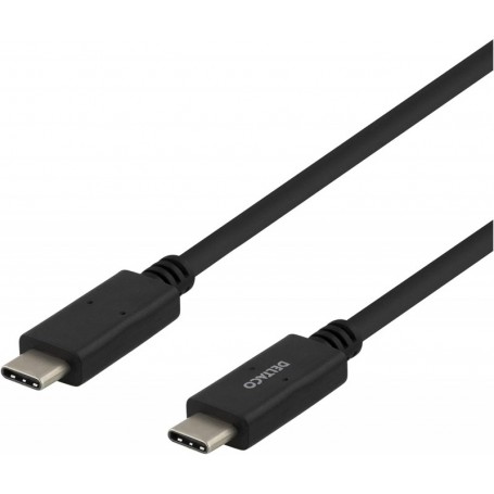 Deltaco USB-C zu USB-C Kabel 1m 5A schwarz