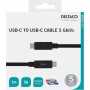 Deltaco USB-C zu USB-C Kabel 1m 5A schwarz
