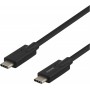 Deltaco USB-C zu USB-C Kabel 2m 5A schwarz