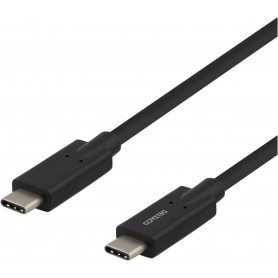 Deltaco USB-C zu USB-C Kabel 2m 5A schwarz