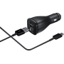 Chargeur allume-cigare noir EP-LN920CB Samsung avec câble USB/USB C