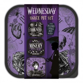 Wednesday Boites à goûter 3 in 1 Snack Pots