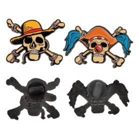 One Piece pack 2 pin\'s Luffy & Buggy