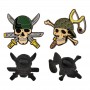 One Piece pack 2 pin\'s Zoro & Usopp