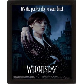 Wednesday poster encadré effet 3D Perfect Day 26 x 20 cm