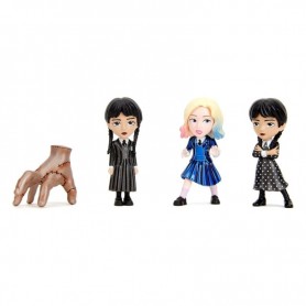 Wednesday pack 4 figurines Diecast Nano Metalfigs Wave 1 4 cm