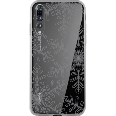 Coque rigide transparente Flocons de Neige pour Huawei P20 Pro