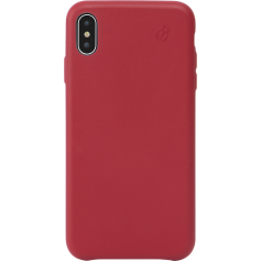 Coque rigide Beetle Case en cuir rouge pour iPhone XS Max
