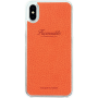 Coque rigide Façonnable orange collection French Riviera pour iPhone X/XS