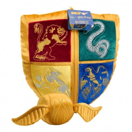 Harry Potter oreiller avec peluche Quidditch Crest & Vif d\'or