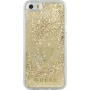 Coque rigide liquide avec paillettes dorées Guess pour iPhone 5/5S/SE
