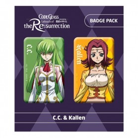 Code Geass Lelouch of the Re:surrection pack 2 pin\'s C.C. & Kallen