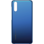 Coque rigide bleue translucide Huawei pour P20
