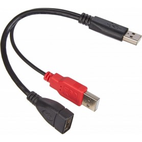 DeLock Lot de 3 câbles de données et d'alimentation USB 2.0 A mâle vers USB 2.0 A femelle