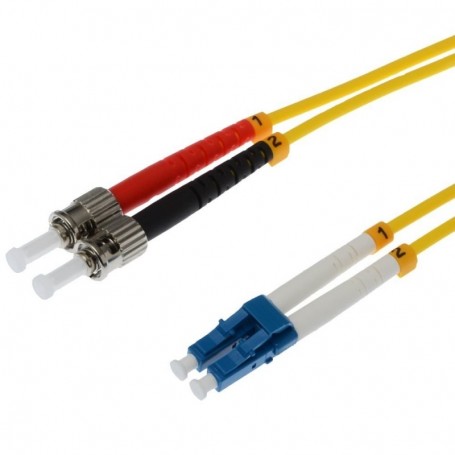 20m OS2 LC/St câble de Fibre Optique Jaune - Câbles de Fibre Optique (20 m, OS2, LC, St, Male Connector/Male Connector, Jaune)