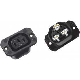  Prise d'appareil Froid IEC320 C13, avec raccords à Visser Noir