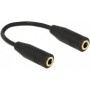 Delock Adapter Audio Klinke 3,5mm Buchse Buchse 4 Pin Metall 13 cm