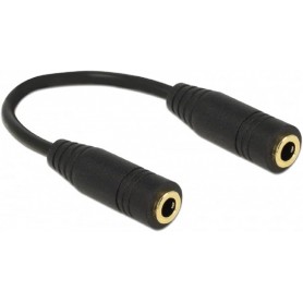 Delock Adapter Audio Klinke 3,5mm Buchse Buchse 4 Pin Metall 13 cm