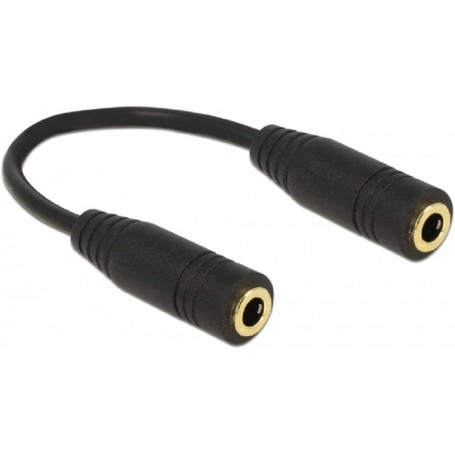 Delock Adapter Audio Klinke 3,5mm Buchse Buchse 4 Pin Metall 13 cm