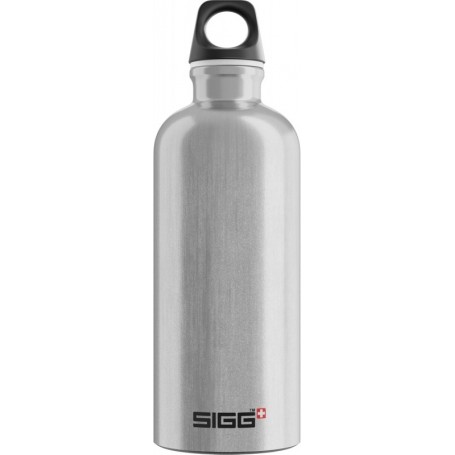 SIGG - Gourde Aluminium - Traveller - Certifiée Neutre En CO2 - Convient Aux Boissons Gazeuses - Étanche & Légère - Sans BPA - 0,6L / 1L
