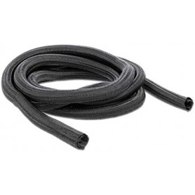 Gaine de câble 10mx13mm à fermeture automatique Noir