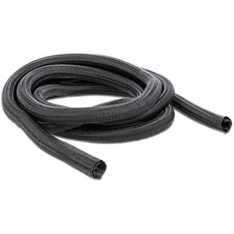 Gaine de câble 10mx13mm à fermeture automatique Noir