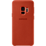 Coque rigide Samsung EF-XG960AR en Alcantara rouge pour Galaxy S9 G960