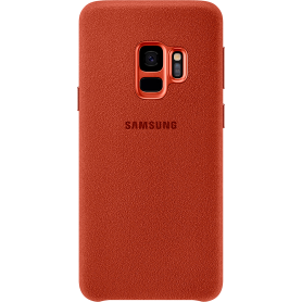 Coque rigide Samsung EF-XG960AR en Alcantara rouge pour Galaxy S9 G960