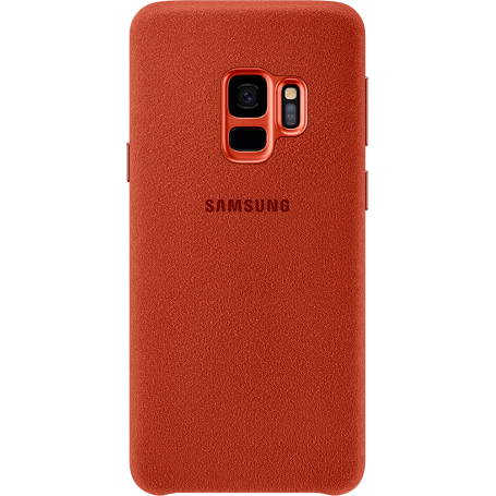 Coque rigide Samsung EF-XG960AR en Alcantara rouge pour Galaxy S9 G960