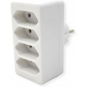  MULTIprise mâle Multiple Euro, Blanc