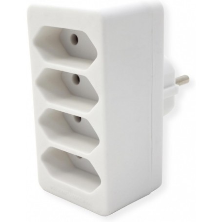  MULTIprise mâle Multiple Euro, Blanc