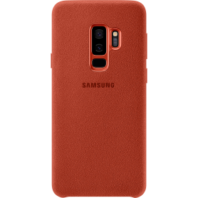 Coque rigide Samsung EF-XG965AR en Alcantara rouge pour Galaxy S9+ G965