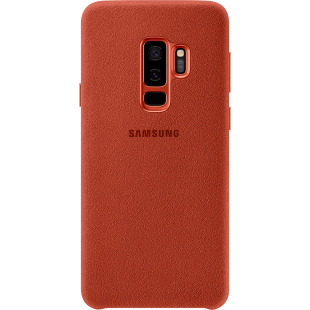 Coque rigide Samsung EF-XG965AR en Alcantara rouge pour Galaxy S9+ G965
