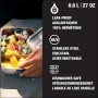 SIGG Gemstone Lunch box, boîte bento étanche en acier inoxydable 18/8 de qualité, boîte à repas à emporter à l'école ou au bureau