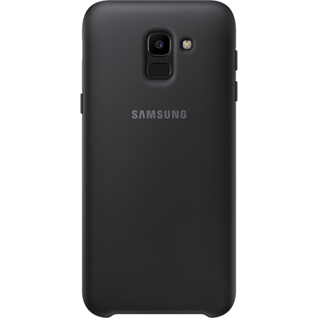Coque rigide Samsung noire EF-PJ600CB pour Galaxy J6 J600 2018 Protège l'arrière