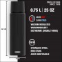 SIGG - Gourde Isotherme - Thermo Flask Gemstone IBT - Avec Tasse - Étanche Et Légère - Sans BPA - Acier Inoxydable 18/8 - 0,5L / 0,75L / 1,1L