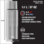 SIGG - Gourde Isotherme - Thermo Flask Gemstone IBT - Avec Tasse - Étanche Et Légère - Sans BPA - Acier Inoxydable 18/8 - 0,5L / 0,75L / 1,1L