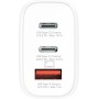  - Power Charger 65W Gan EU - Charger PC, Tablette, Intelligent avec Charge Rapide 65 W - Chargeur avec 3 appareils USB (USB 18W + USB C 20W + USB C 65W) avec Une Prise UE
