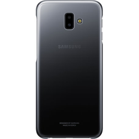 Coque rigide Evolution Samsung noire et transparente pour Galaxy J6+ J610