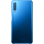 Coque rigide bleue et transparente Evolution Samsung pour Galaxy A7 A750 (2018)
