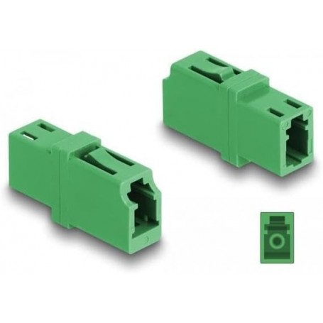 DeLOCK 87984 - Coupleur fibre optique LC Simplex femelle vers LC Simplex femelle APC vert