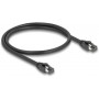Patch cable, Cat.8.1 S/FTP, 0.5 m, black