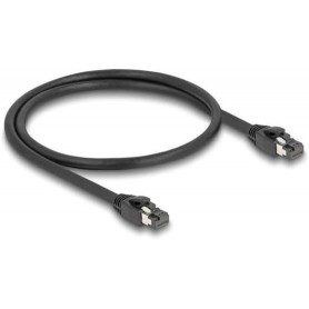 Patch cable, Cat.8.1 S/FTP, 0.5 m, black