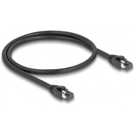 Patch cable, Cat.8.1 S/FTP, 0.5 m, black