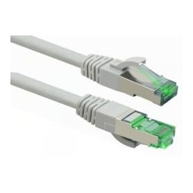 GRS zertifiziertes Cat 6a patch cord with Cat 7 Rohkabel TPE grey 2,0 mm