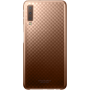 Coque rigide doré et transparente Evolution Samsung pour Galaxy A7 A750 (2018)